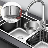 SwanFlow - RVS Hoekige Afvoer Mand voor de Gootsteen